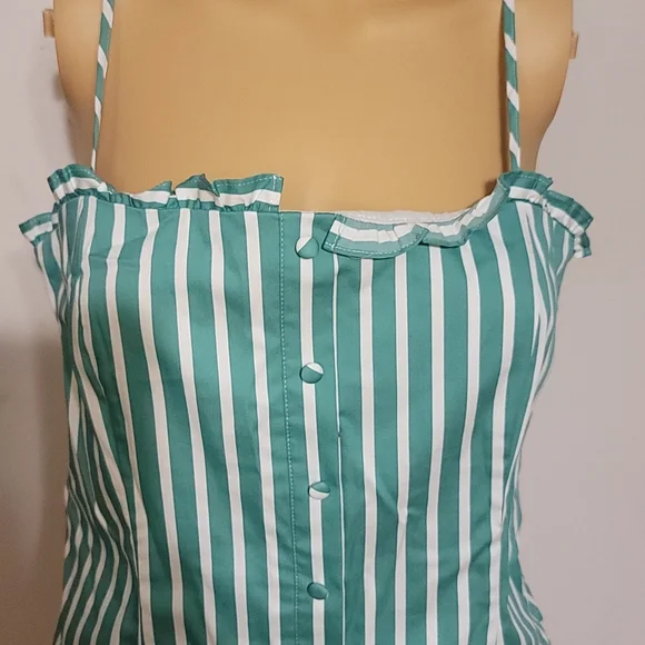 NWT Gianni Bini summer emerald green top large - Picture 2 of 7